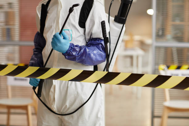 Professional Sewage Cleanup technician working in Dayton, TX